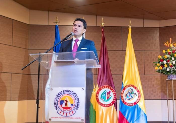 Rector Mario Fernando Díaz Pava del ITFIP